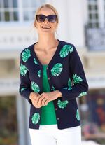 Vest met een gestreept dessin op de achterkant 