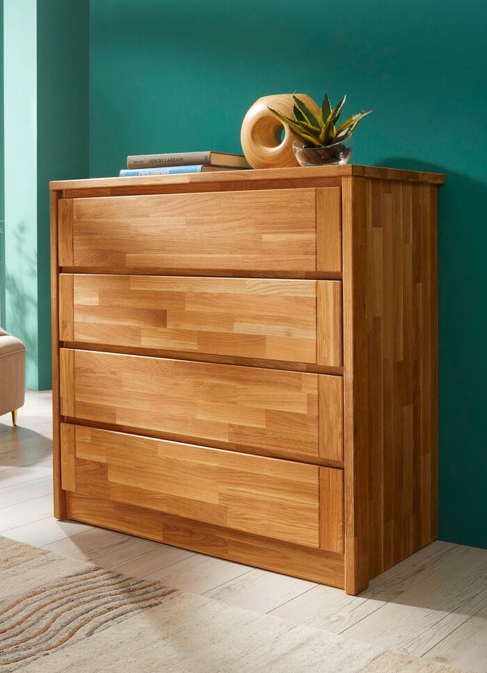 Ladekast gemaakt van massief hout met soft close 