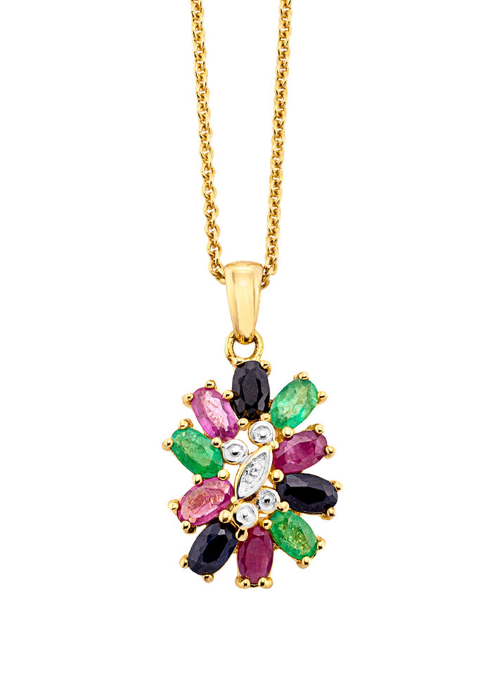 Vergulde hanger met ankerketting 