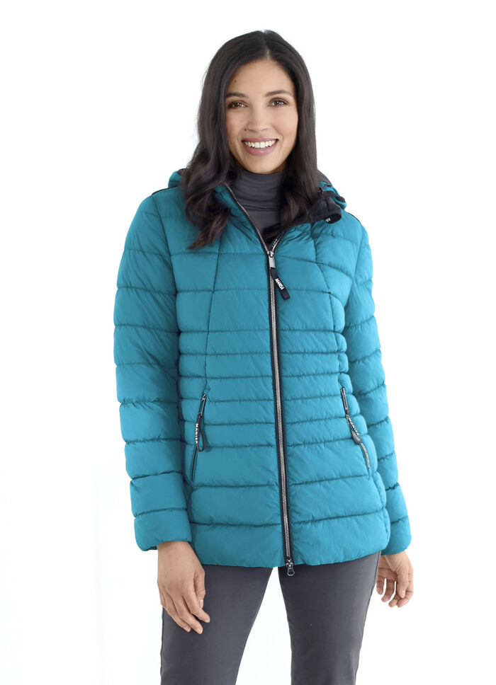 Functionele jas met afneembare capuchon 