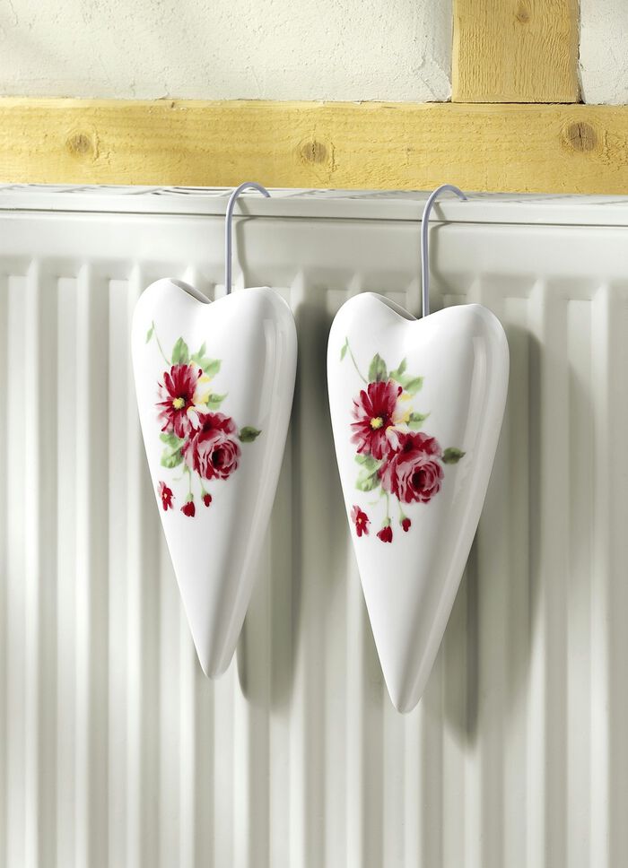 Luchtbevochtiger, set van 2, in hartvorm 