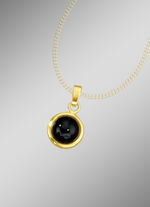 Kettinghanger met echte onyx 