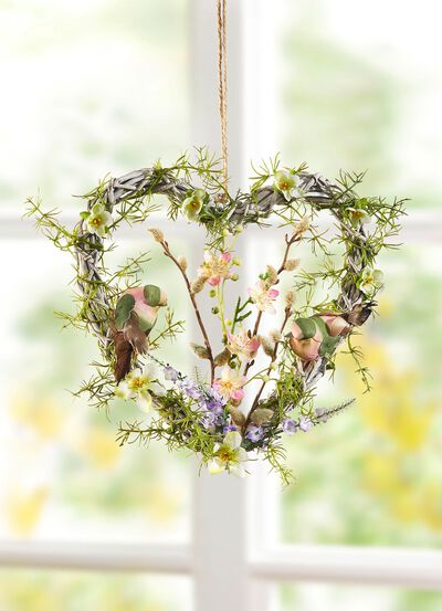 Wandhart in een lenteachtige kleurencombinatie 