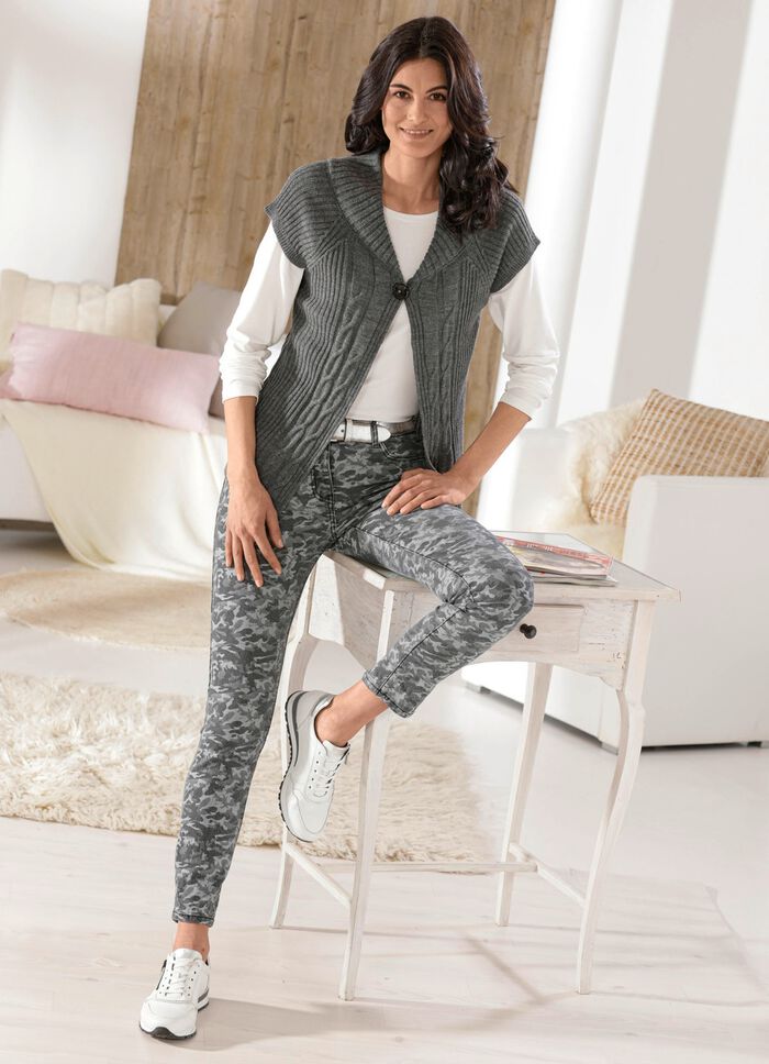 Jeans met camouflagepatroon 