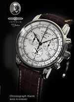 Chronograaf met lederen band 