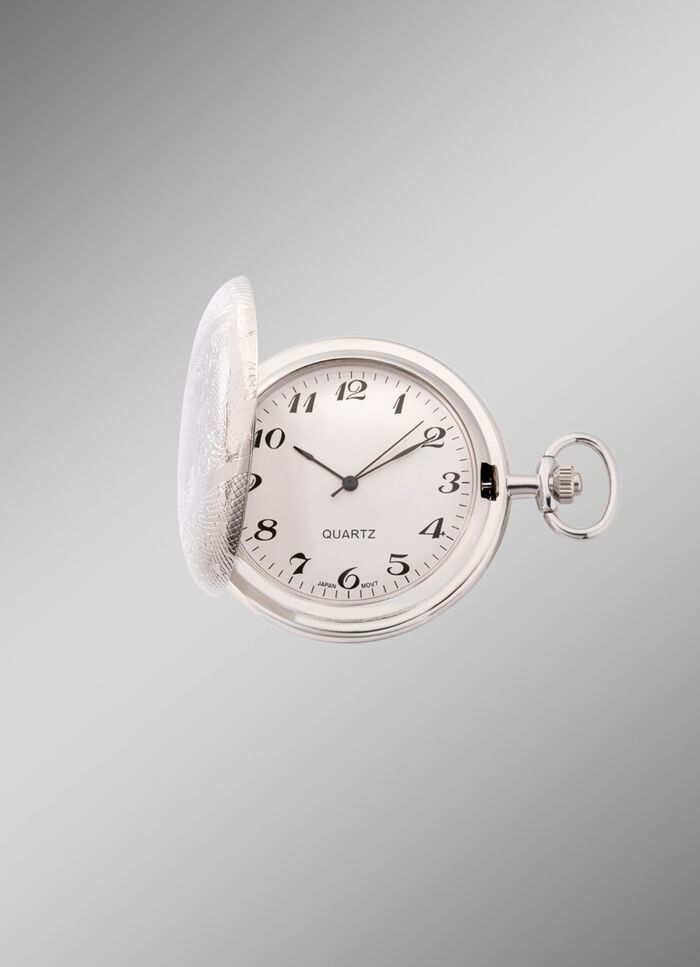 Quartz zakhorloge met metalen kast 
