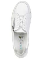 Waldl&auml;ufer, comfortabele dames veterschoenen, breedte H, met uitneembaar voetbed WEISS-SILBER