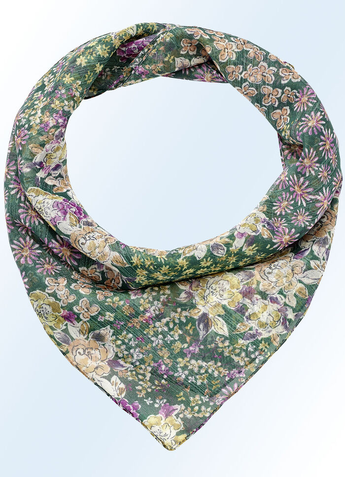 Nicki handdoek met bloemmotief 