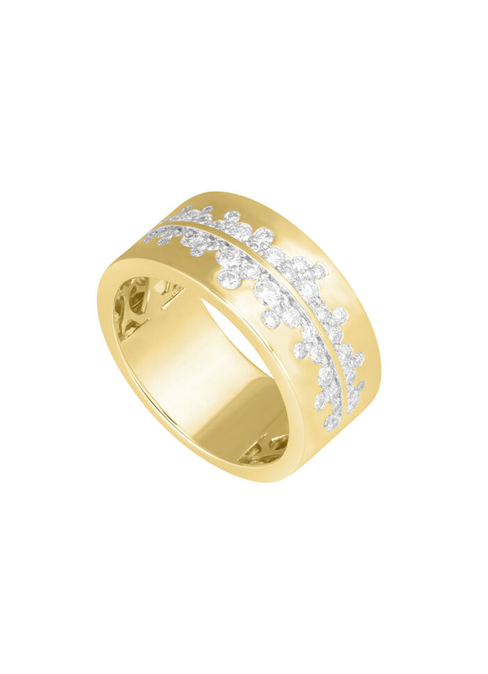 Elegante damesring met 49 diamanten 