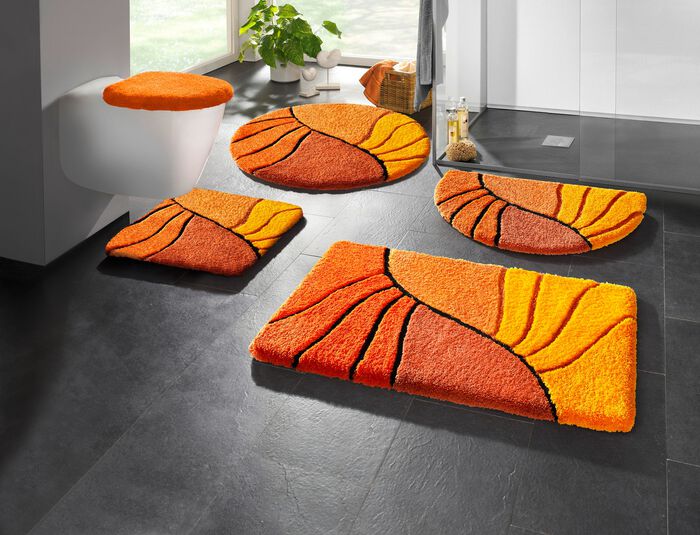 Badkamerset met antislip achterkant AARDE