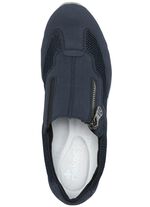 Rieker pantoffels gemaakt van zacht nubuck en textielmateriaal DONKERBLAUW