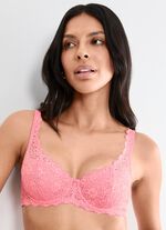 Triumph Amourette beugelbeha met elastische kant FLAMINGO