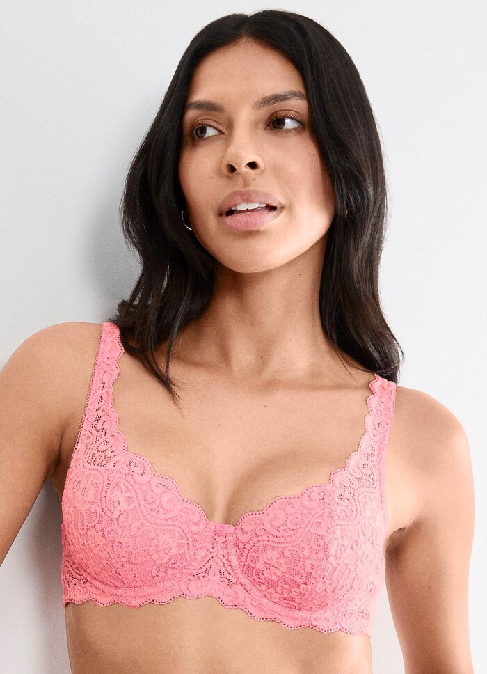 Triumph Amourette beugelbeha met elastische kant FLAMINGO