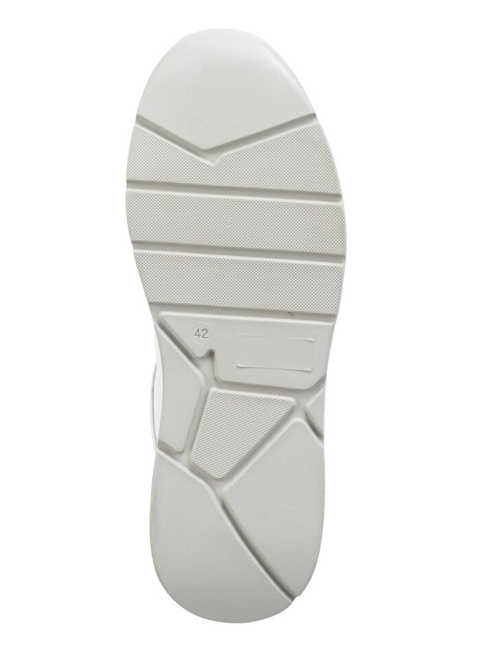 GINO GALANTE, klassieke herensneakers, met rits WIT