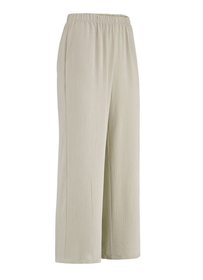7/8 broek in een comfortabele wijdte BEIGE