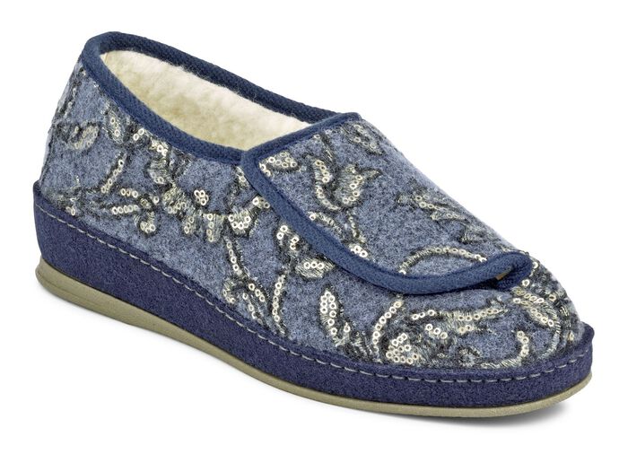 Ademende pantoffels met anatomisch gevormd voetbed 