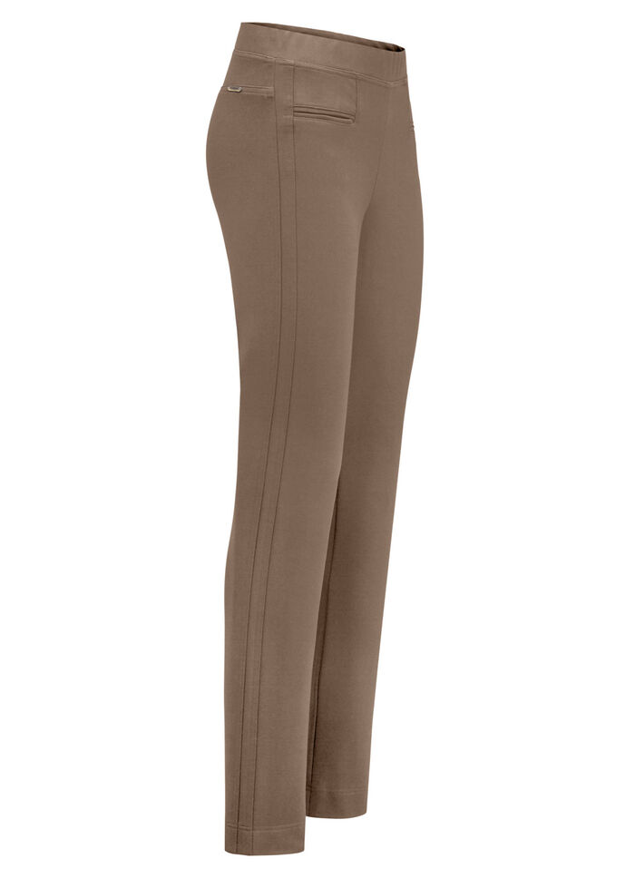 Broek met smalle beenwijdte BRUIN