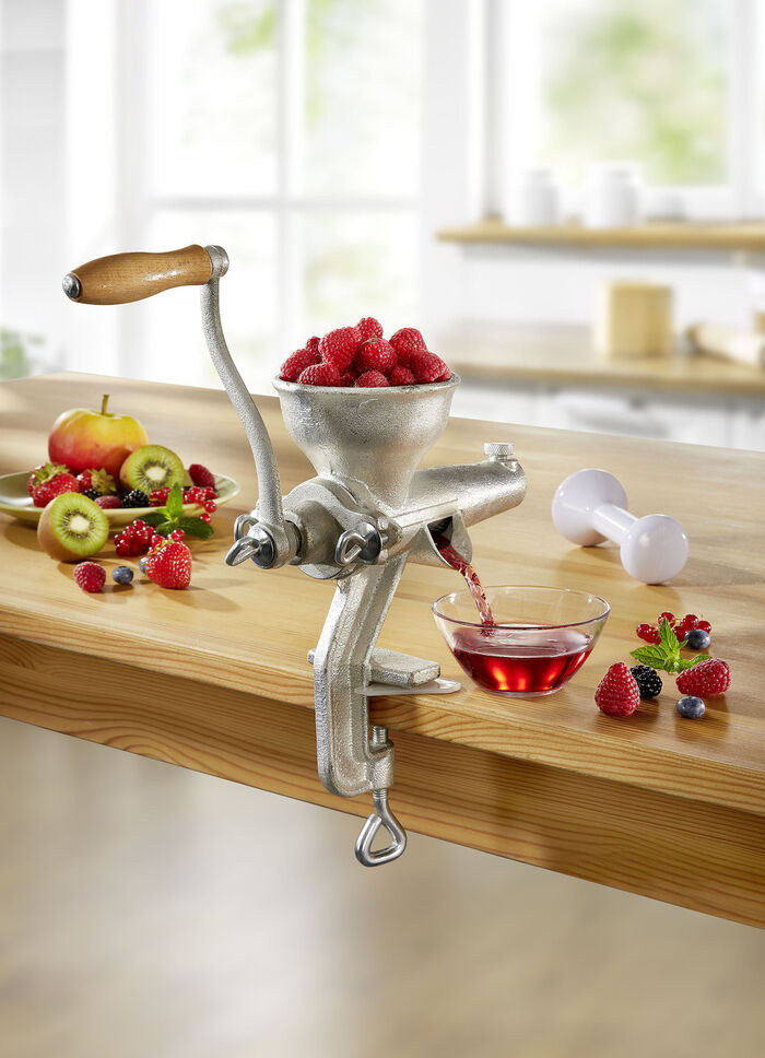 Gietijzeren fruit- en bessenpers 