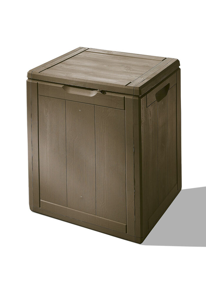 Spatwaterdichte opbergdozen met houtlook BRUIN