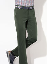 Broek "Br&uuml;hl" met riem in 3 kleuren PIJNGROEN