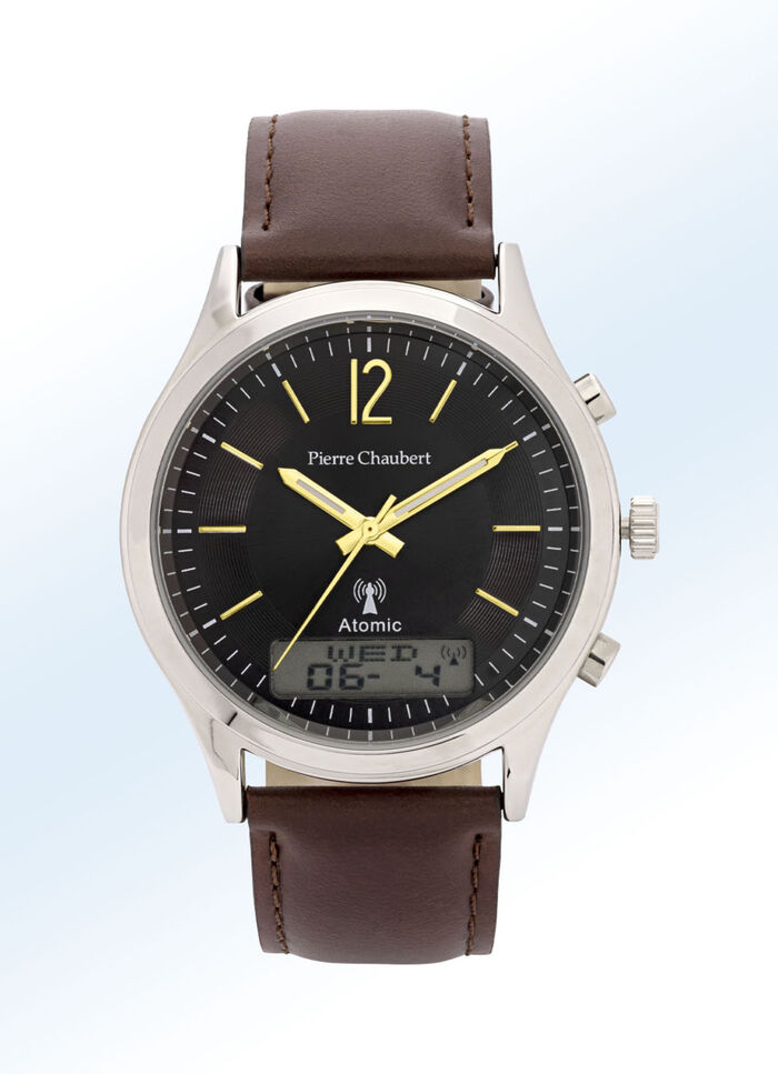 Radiogestuurd herenhorloge "Pierre Chaubert". 