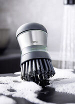 Vaatwasborstel met wasmiddeldoseerbakje 