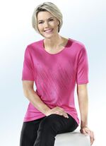 Shirt met strass steentjes aan de voorkant in 3 kleuren ROZE