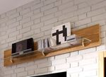 Wandplank met glazen plank 