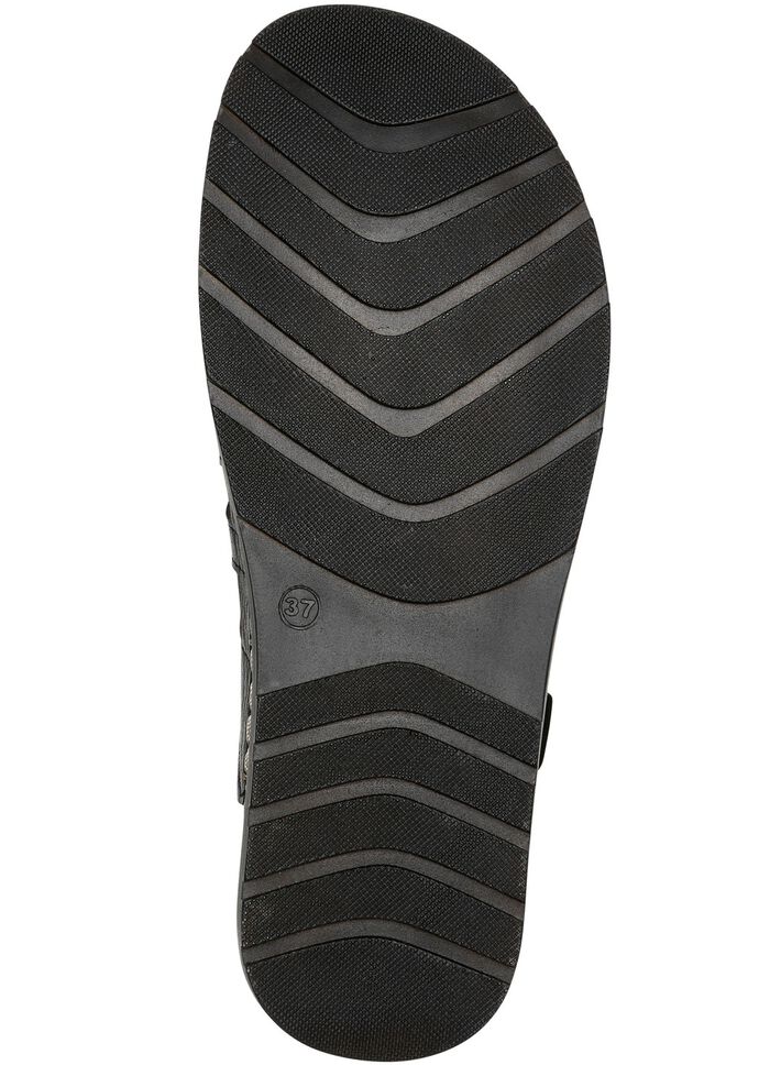 Gemini sandaal met elastische decoratieve vetersluiting 