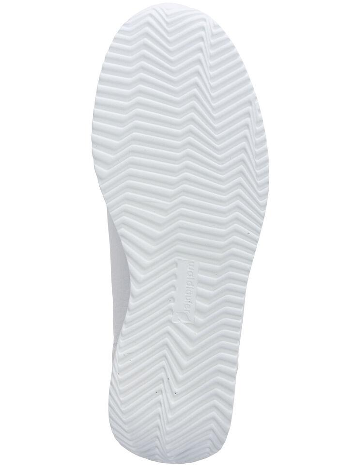 Waldl&auml;ufer, comfortabele damespantoffels, breedte H, met uitneembaar voetbed WIT