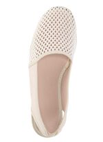 ELENA EDEN sandaal gemaakt van luchtig mesh-materiaal en textiel met een metallic glans LICHTBEIGE