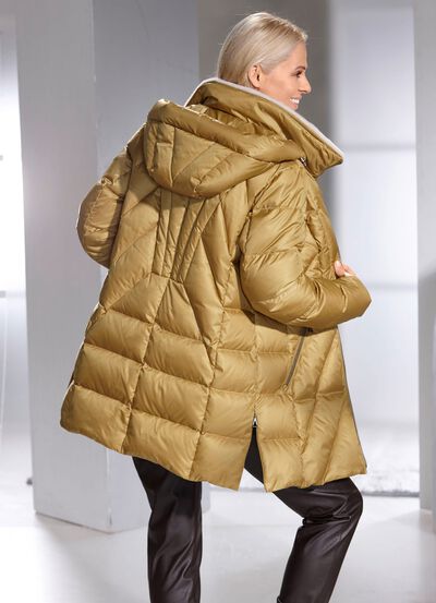 Donsjack met afneembare capuchon 