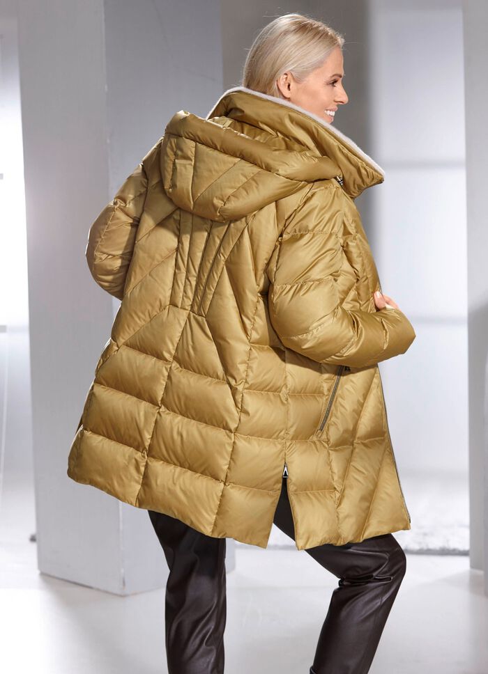 Donsjack met afneembare capuchon 