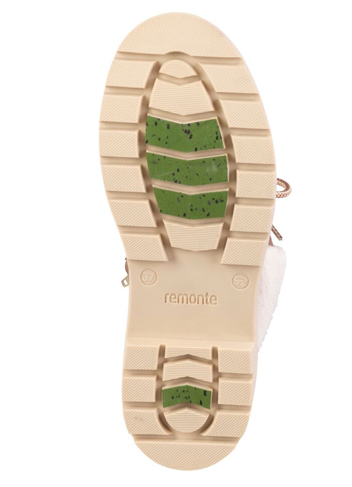 Remonte, gevoerde dameslaarzen, winterschoenen, breedte G, met rits BRUIN-ZAND