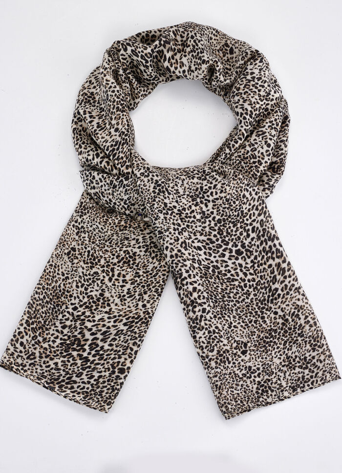 Sjaal met roofdierdessin 