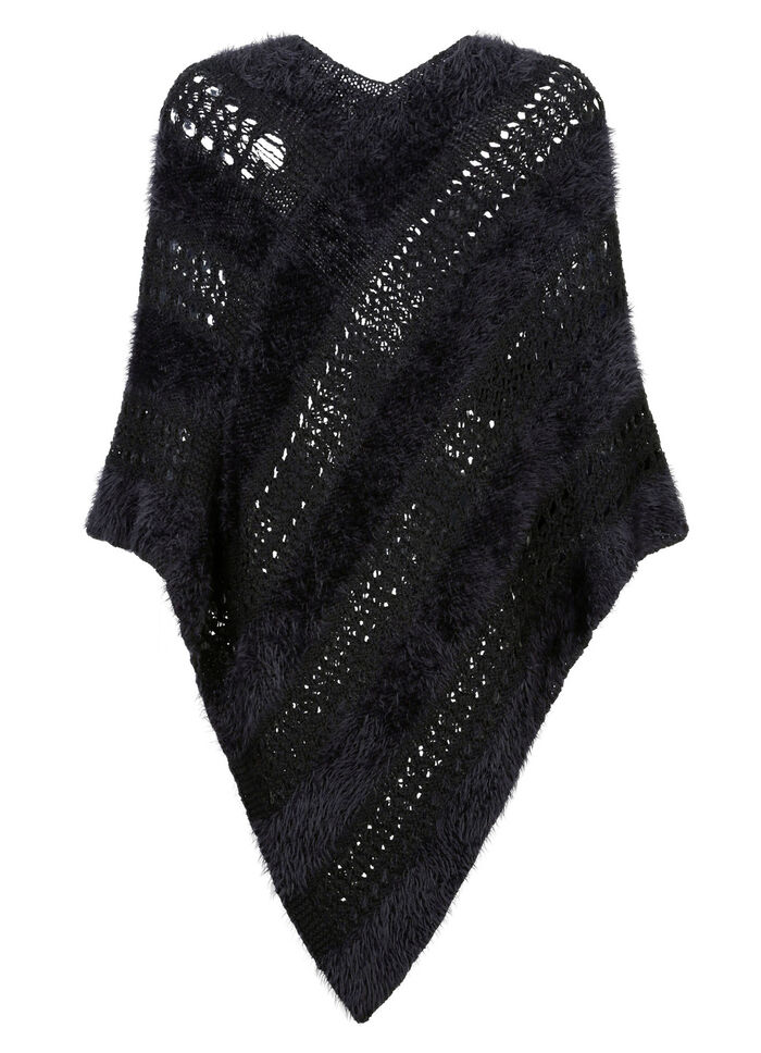 Poncho van garenmix 
