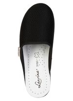 Laurina, duopack, klassieke damespantoffels, breedte G, gemaakt van meshmateriaal 1X BORDEAUX, 1X SCHWARZ