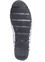 Gemini mocassin enkellaarsjes van rundnappaleer met een gerimpelde structuur WIT