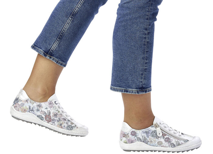 Remonte sneakers met veters ZILVER-BONT