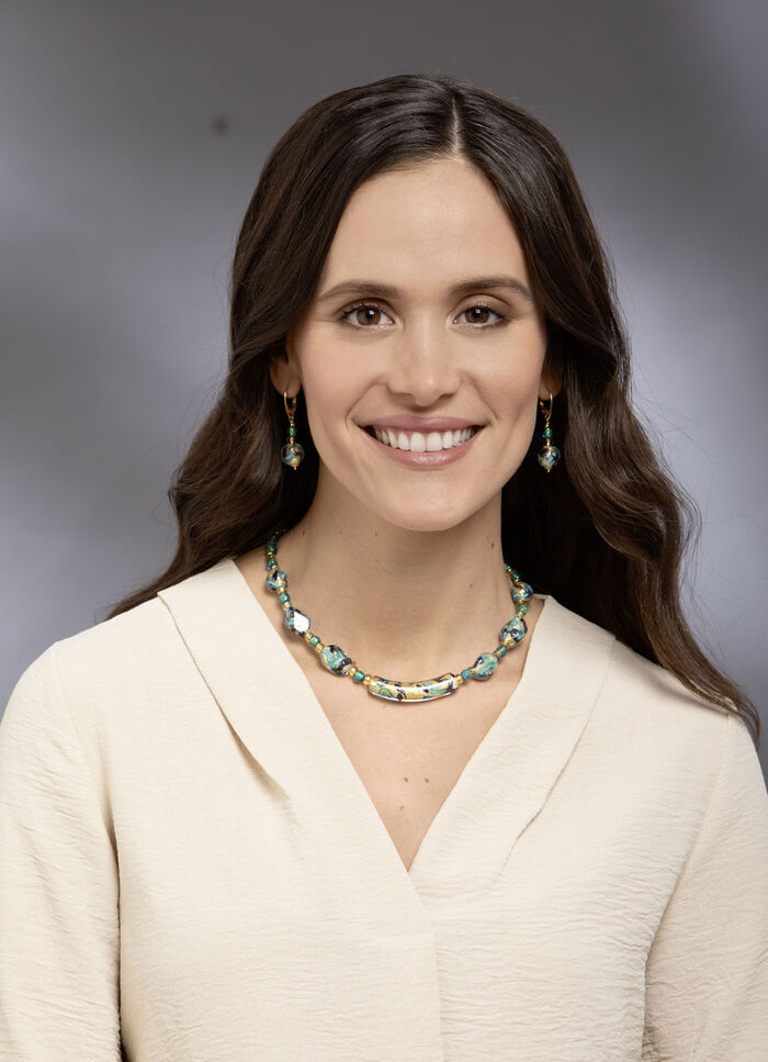 Halsketting met Muranoglas 