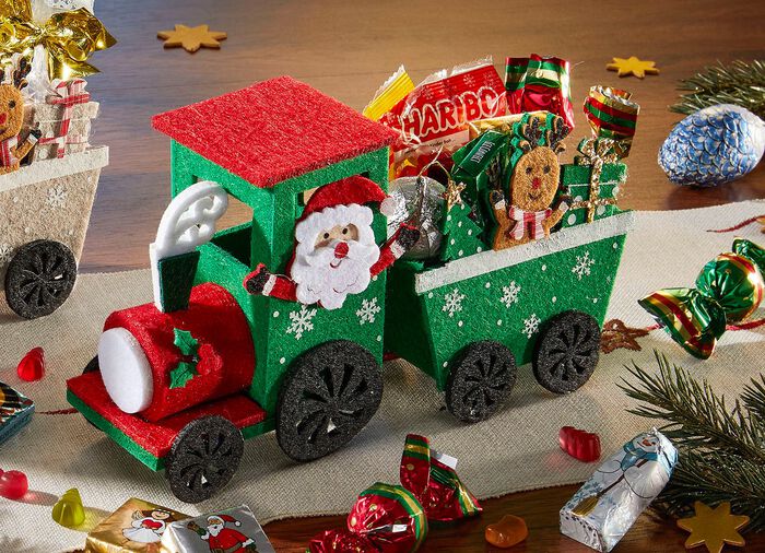 Zoete kerstlocomotieven met zoete vulling 