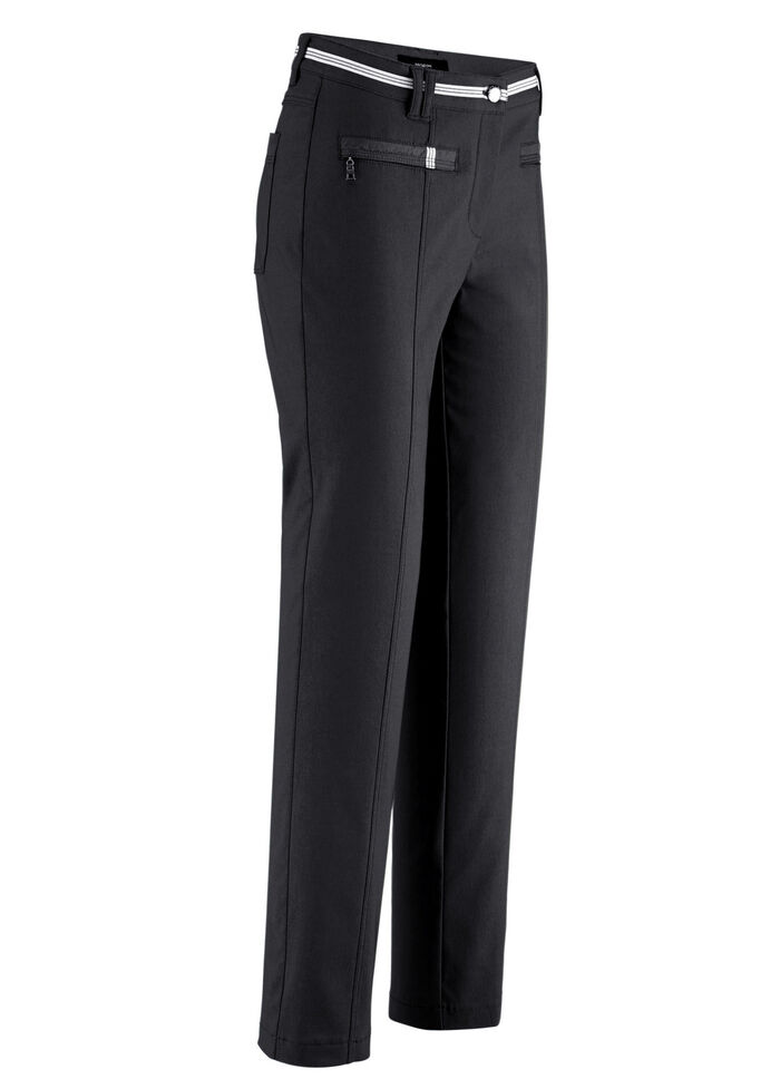 Broek met sportieve chic ZWART