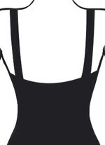 Tankini met figuurcorrigerend bovenstuk, verstelbare bandjes en softcups 