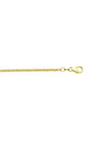 3-strengs gouden gevlochten ketting 