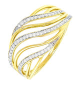Elegante damesring met 57 diamanten 