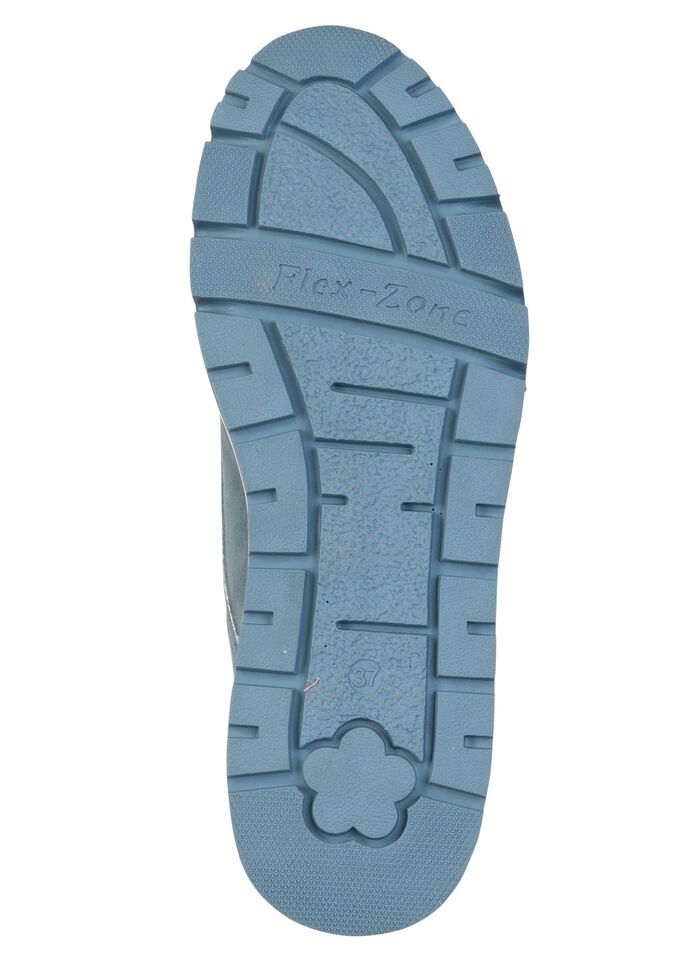 ELENA EDEN, comfortabele damessneakers, breedte H, met uitneembaar voetbed JEANS-SILBER