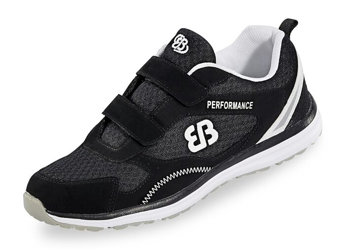 Lichtgewicht herenpantoffels met uitneembaar voetbed ZWART-WIT