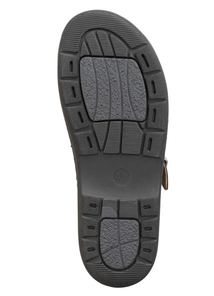 GINO GALANTE klomp van generfd nappaleer ZWART