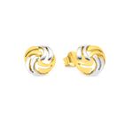 Lieve oorknopjes in tweekleurig 