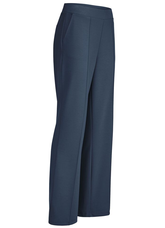 Broek met gestikte bies 